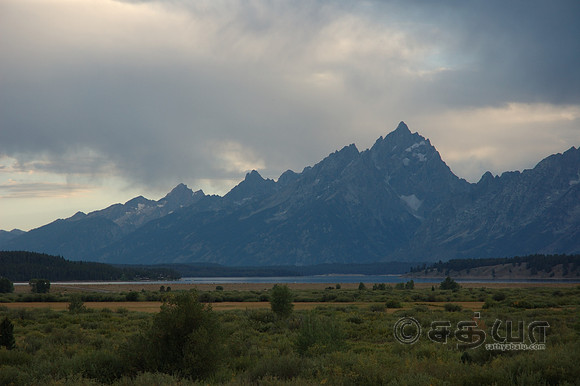 Scenery - Teton Range at sunset