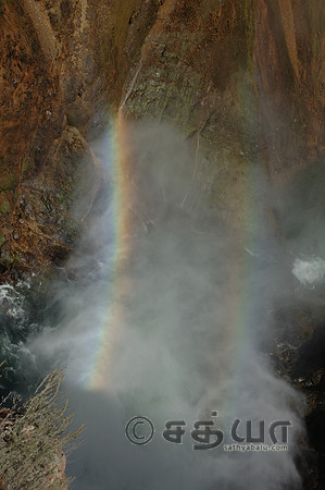 Scenery - Double Rainbow @ Grand Canyon of the Yellowstone-Lower Falls