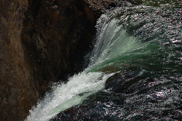 Grand Canyon of the Yellowstone - Brink of Lower Falls