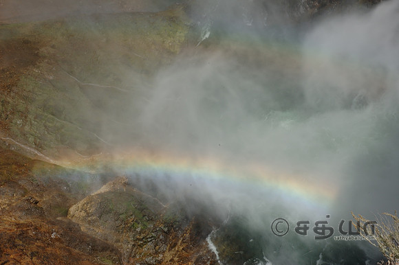 Scenery - Double Rainbow @ Grand Canyon of the Yellowstone - Lower Falls