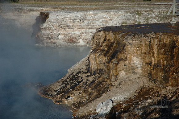 Midway Geyser Basin - Excelsior Geyser Wall