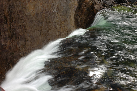 Grand Canyon of the Yellowstone - Brink of the Lower Falls