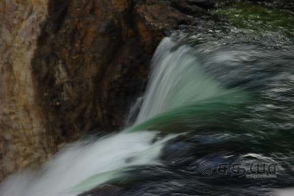 Grand Canyon of the Yellowstone - Brink of Lower Falls